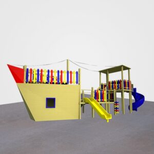 Ahşap Çocuk Oyun Parkı Gemi Model