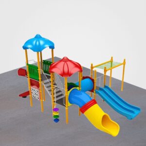 Metal Çocuk Oyun Parkı Toki Model Komando Merdivenli 100-200